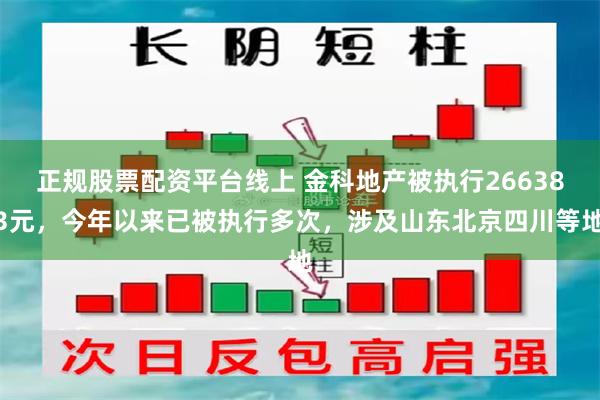 正规股票配资平台线上 金科地产被执行266383元，今年以来已被执行多次，涉及山东北京四川等地