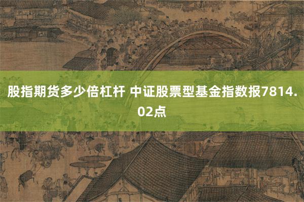 股指期货多少倍杠杆 中证股票型基金指数报7814.02点