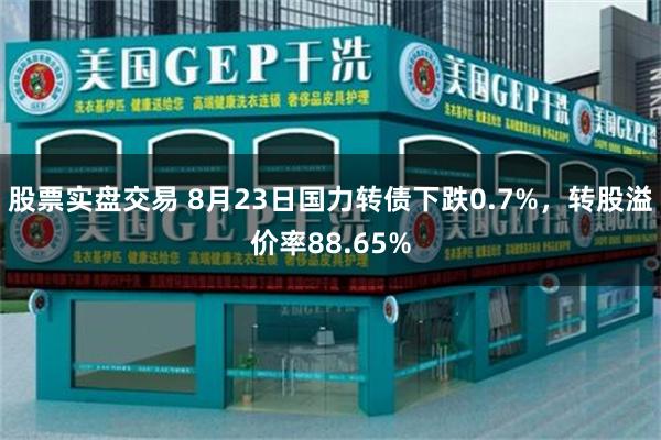 股票实盘交易 8月23日国力转债下跌0.7%，转股溢价率88.65%